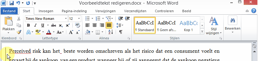 Klik voor volledige grootte Wijzigingen weergeven Word 2010