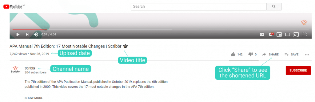 How To Cite A Youtube Video In Apa Style Format Examples