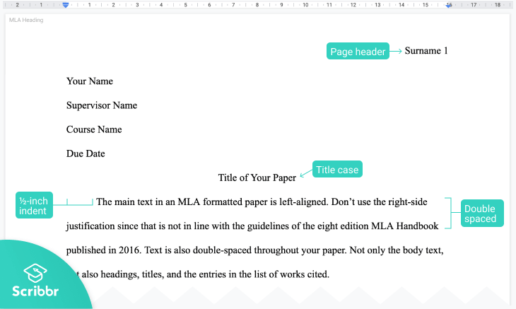 MLA Format for Academic Papers | Free 