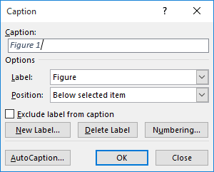 word list of tables list of figures