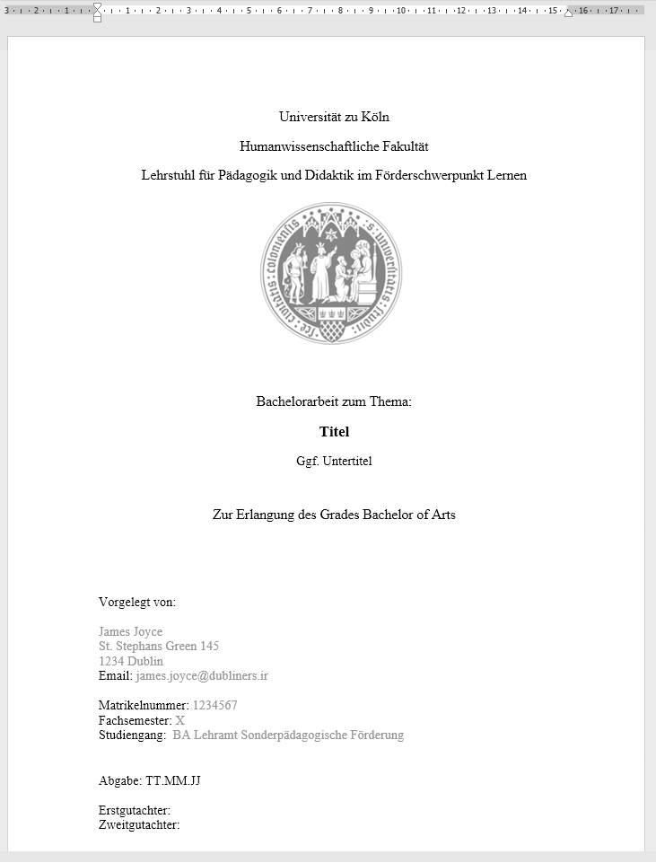 uni rostock dissertation format