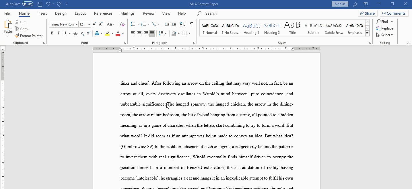 block quotation in essay