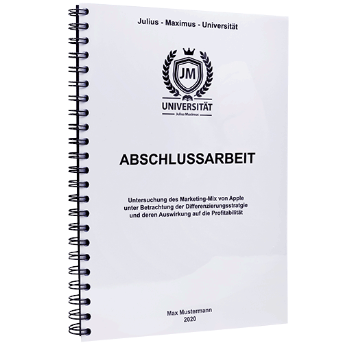 ABSCHLUSSARBEIT Drucken & Binden | #1 Online-Druckerei