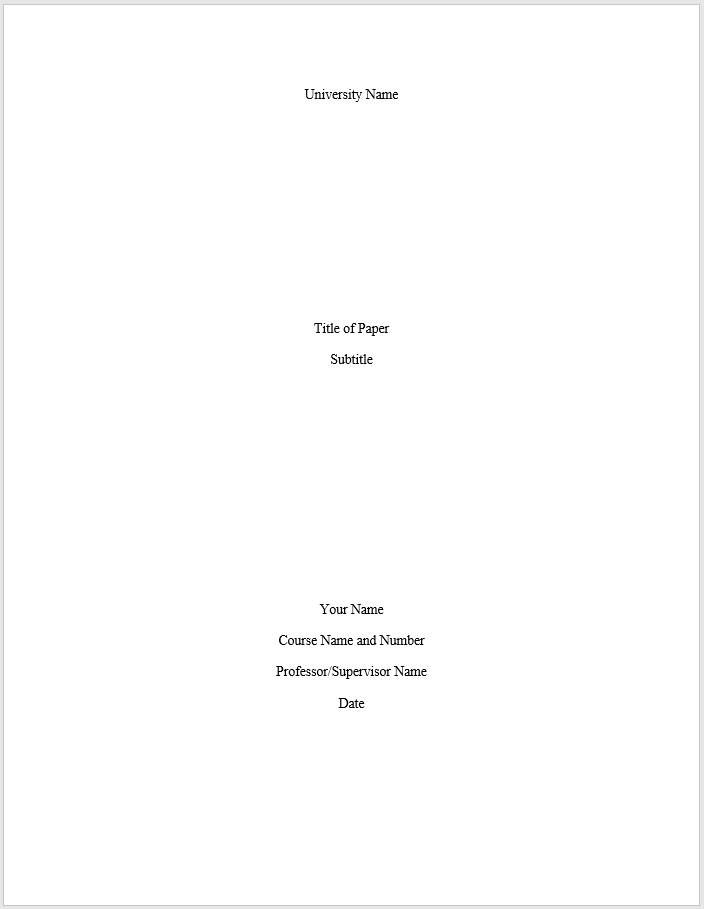 mla thesis template