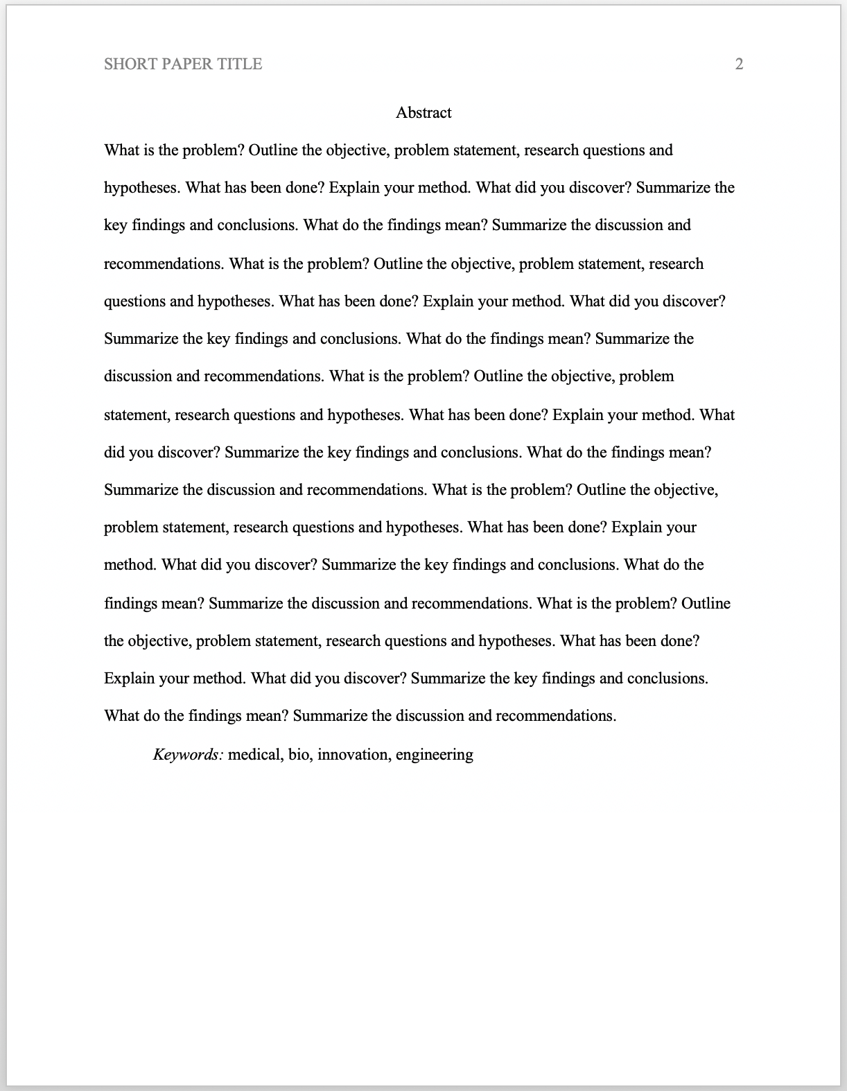 how to start an apa research paper