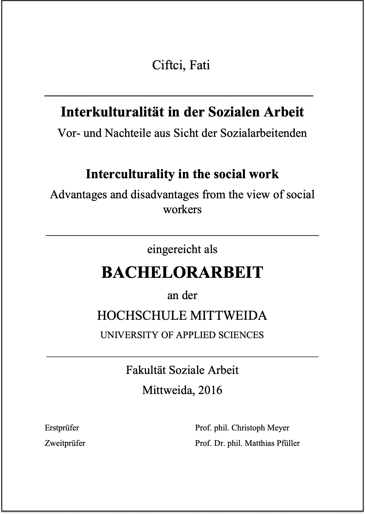 bachelor thesis beispiel soziale arbeit