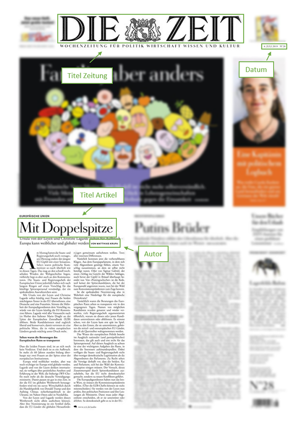 Zeitungsartikel zitieren Anleitung für Print und OnlineArtikel