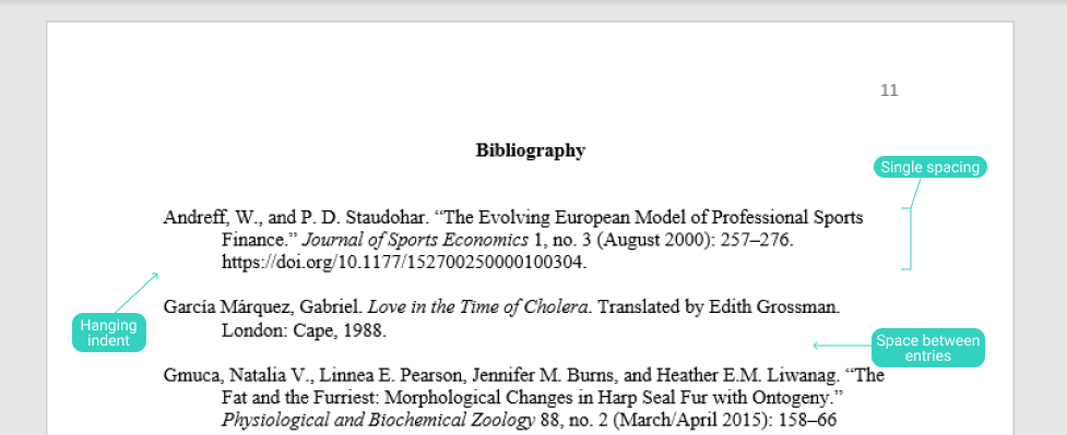 endnotes and bibliography chicago style example