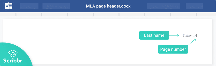 MLA page header