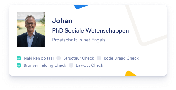 Lees de ervaringen van studenten die hun scriptie hebben