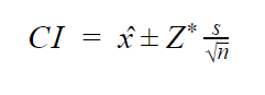 计算样本置信区间的公式