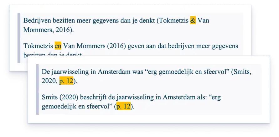 apa verwijzing thesis