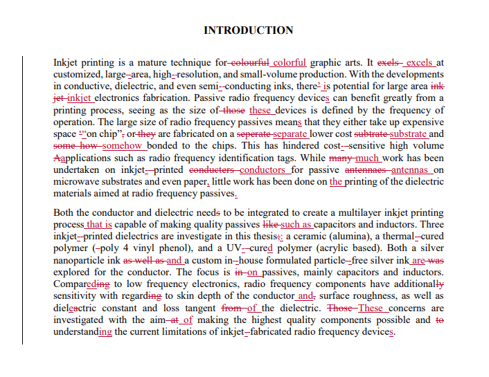 paper submission proofreading