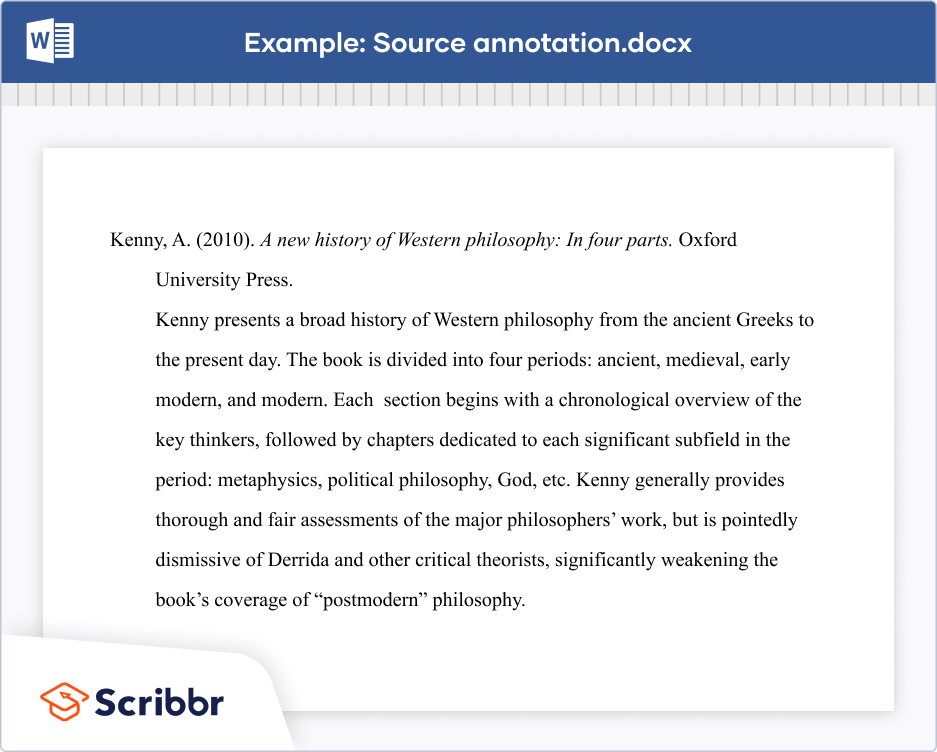 How To Write An Annotated Bibliography Example