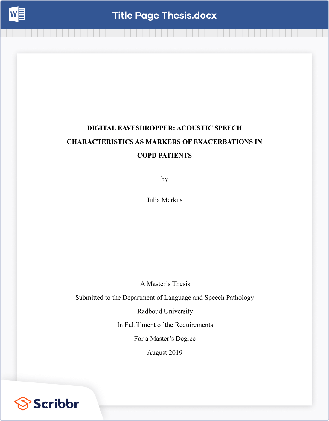 diploma thesis title