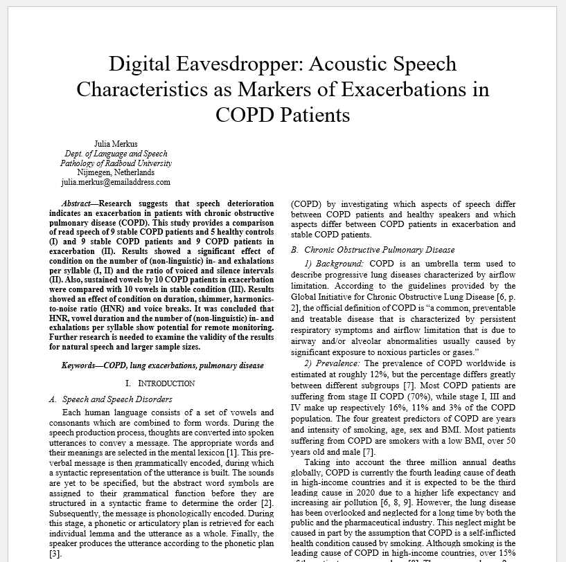 IEEE Paper Format Template & Guidelines