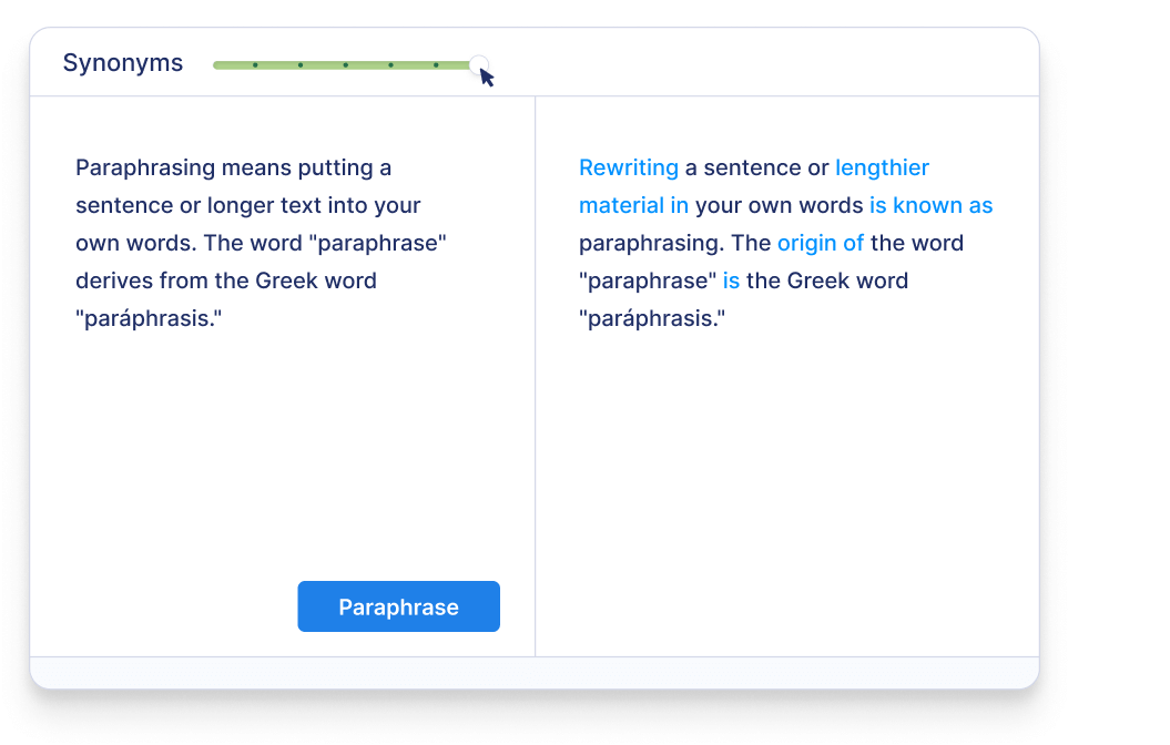 online sentence paraphrasing tool