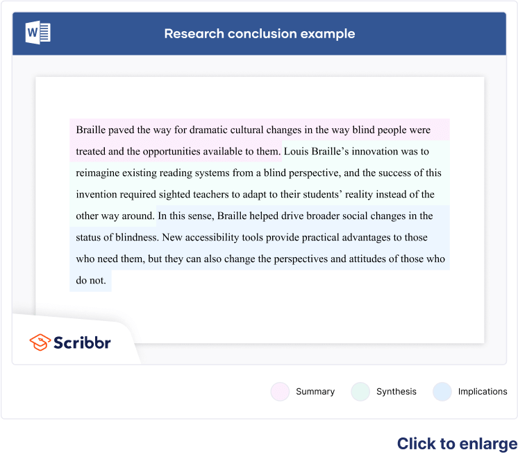 how to make conclusion in case study